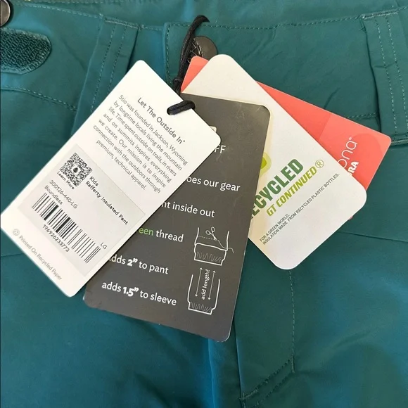 STIO RAFFERTY INSULATED PANT GREEN - L